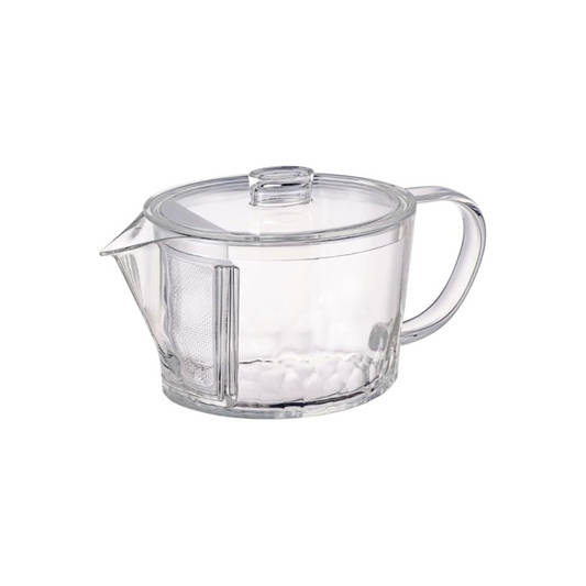HARIO FIK-45-T Filter-In Teapot, Akira, Practical Capacity, 15.9 fl oz (450 ml), Dishwasher Safe, Tritan Made in Japan, Easy to Clean, Solid, Made in Japan