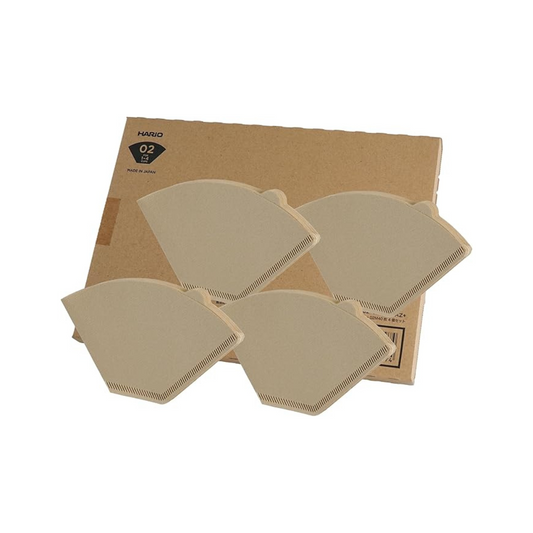 HARIO Trapezoidal Coffee Filters, 1 to 4 Cups, 160 Sheets, 40 Sheets x 4 Set, Amazon Original Set, Made in Japan, FSC Certified Paper, 02 M, Misarashi PEF-02-40M-4S-AZ+
