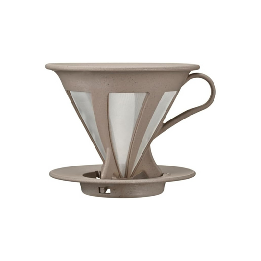 HARIO BT-CFOD-02 "BATON Series" Cafe Old Ripper BATON 02 Coffee Drip for 1 to 4 Cups, Stainless Steel Mesh,