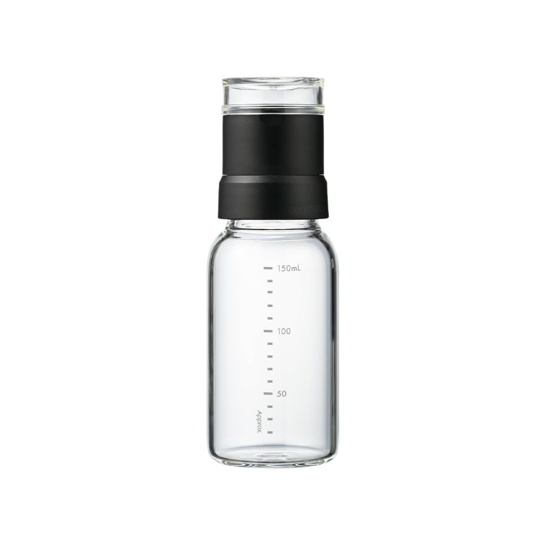 HARIO SMSN-150-B Spice Mill, Salt and Pepper, Practical Capacity, 5.1 fl oz (150 ml), Pepper Mill, Black