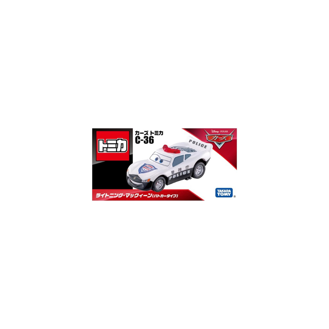 Takara Tomy Disney Cars Tomica C-36 Lightning McQueen (Police Car Type)
