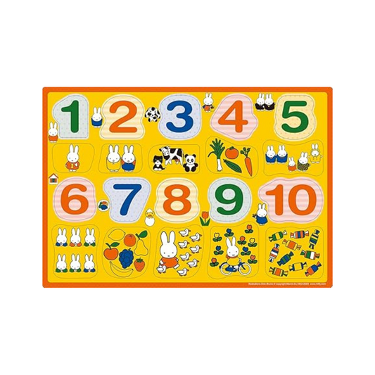 Epoch EPOCH Apollo Picture Puzzle, Miffy, 20 Pieces, Puzzle for Kids, 25-214 ST Mark Certified, Includes Storage Bag, 1.5 Years Old and Up