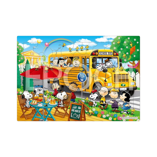 EPOCH 25-301 Snoopy School Bus 46 Piece Puzzle for Kids