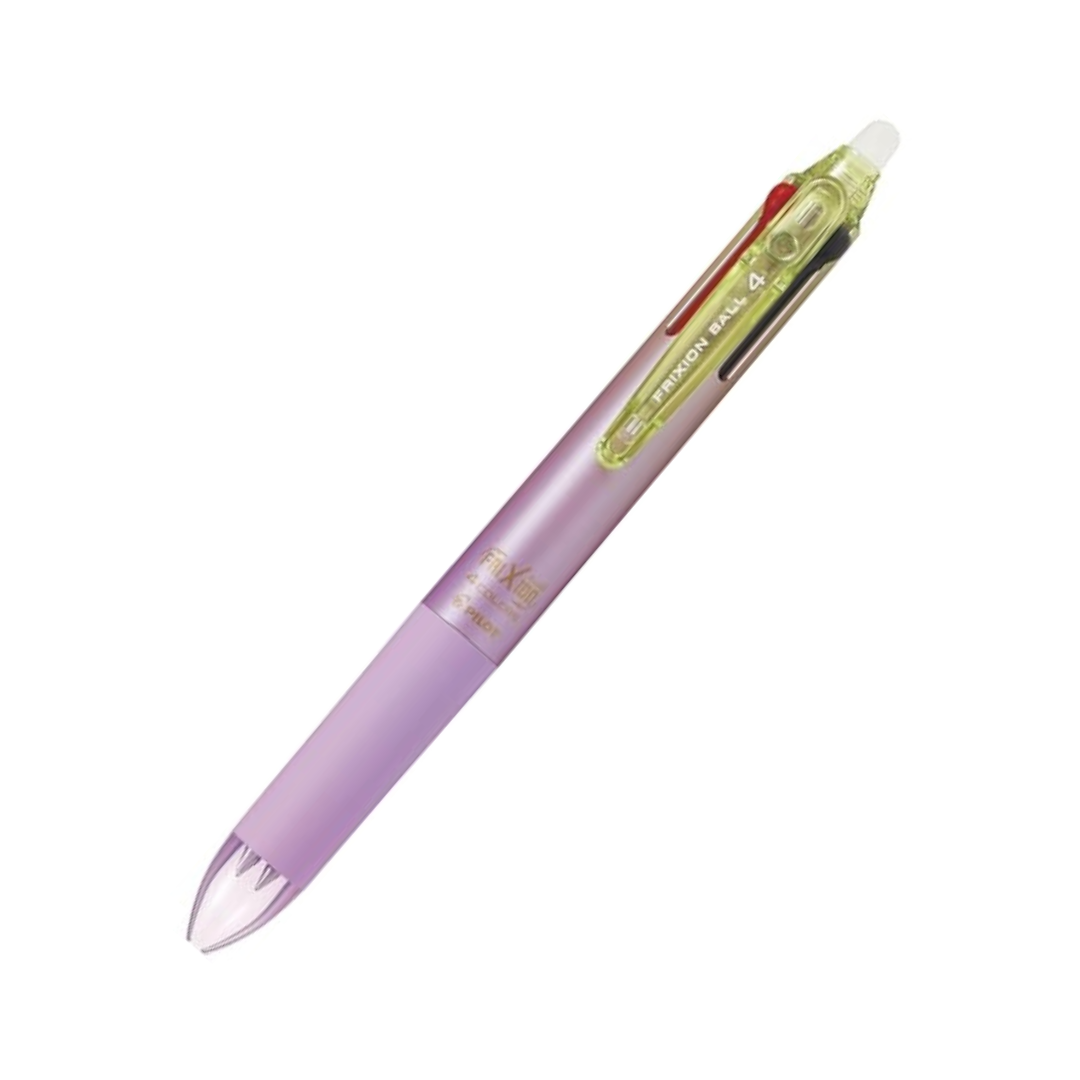 Pilot Gel Ink Erasable 4 Color Ballpoint Pen Frixion Ball 4 0.38 Blue Black PLKFB80UF-BB