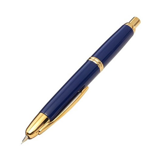 Pilot Fountain Pen Capless, M-Nib, Dark Blue Body (FC-15SR-DL-M)