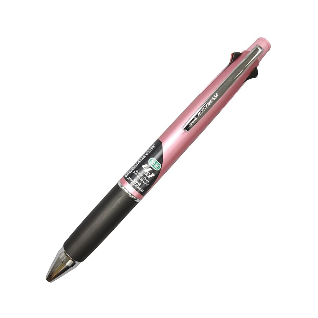 Uni Mitsubishi Pencil MSXE510005.24 Jetstream 4 & 1 Multi-Functional Pen, 0.02 Inches (0.5 mm), Smooth Writing, Black