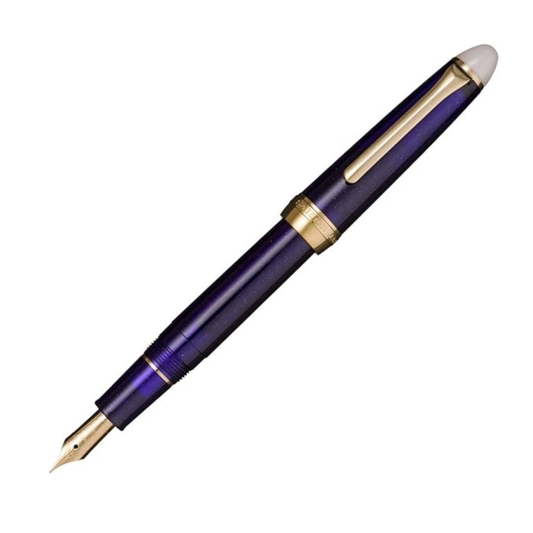 Sailor Fountain Pen, Four Seasons Woven Watersurface Frost Night Fine Point 11-0558-204 (Cherry blossoms at night)