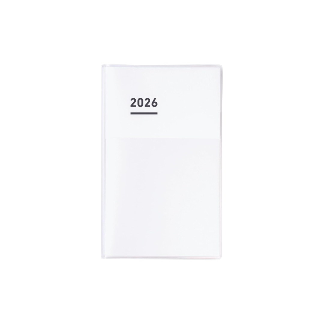 Kokuyo Jibun Notebook Diary 2026 Monthly Weekly A5 Slim White Ni-JCD1W-26 Starts on November 2025