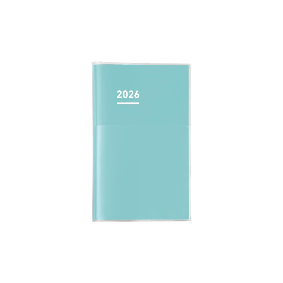 Kokuyo Jibun Diary Mini Notebook 2026 Monthly Weekly B6 Slim Green Ni-JCMD1G-26 Starts from November 2025