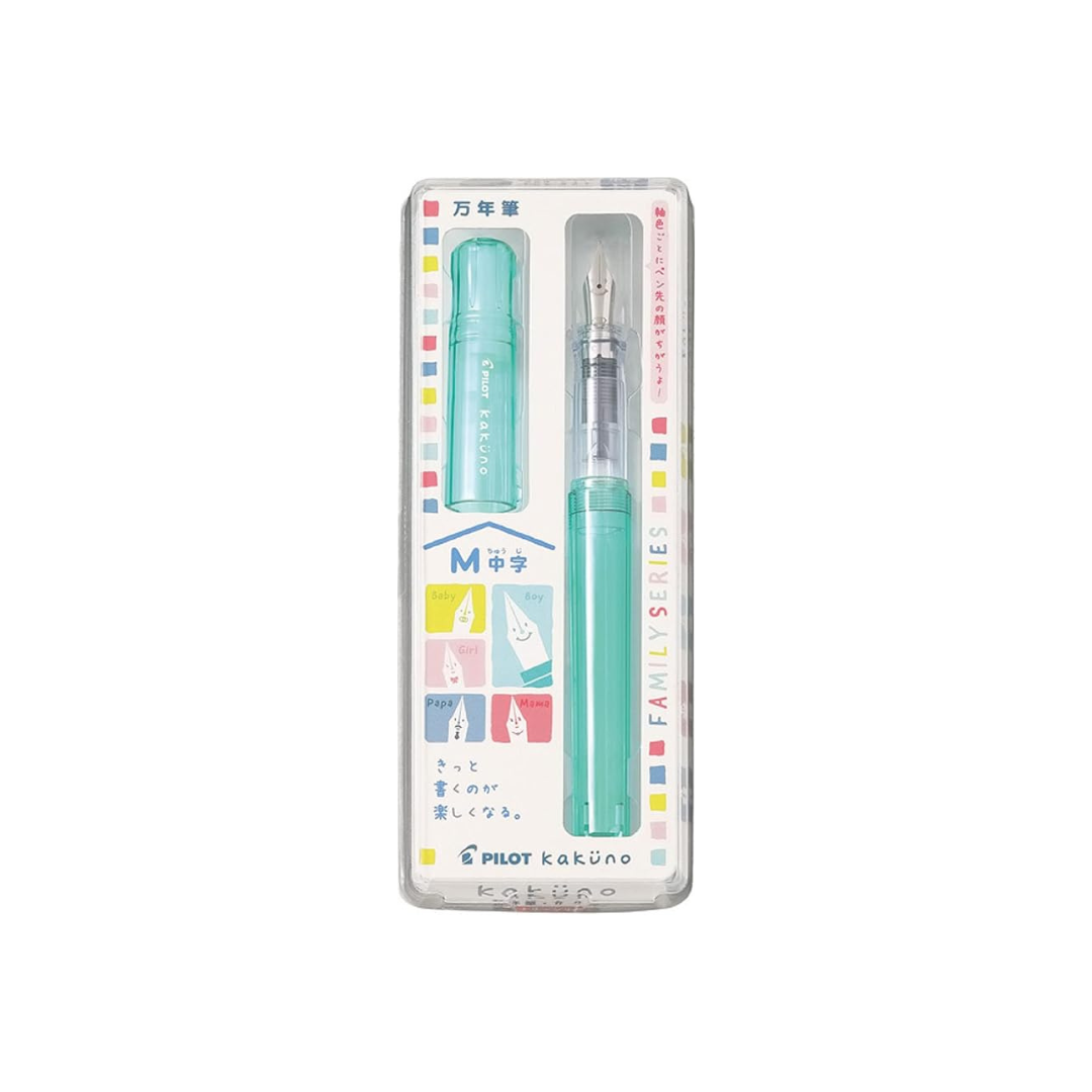 Pilot FKA1SRKBOGM Fountain Pen, Kakuno, Medium, Boy Green