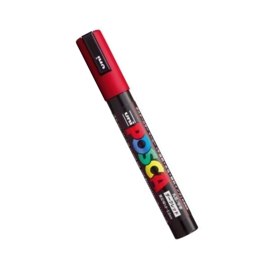 Mitsubishi Pencil, Posca, Medium Point, PC-5M, Dark Red,