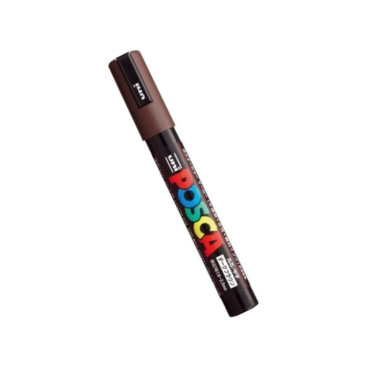 Mitsubishi Pencil, Posca, Medium Point, PC-5M, Dark Brown, PC5M.22 | Set of 2