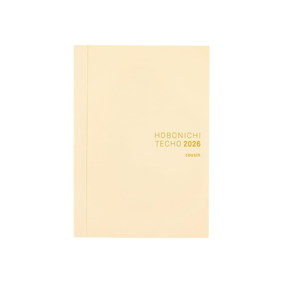HOBONICHI Notebook 2026 Main Unit Cousin English (A5 / 1 Page per Day (English) / January / Monday)