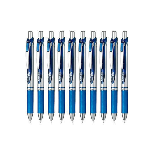 Pentel BLN75Z-C Gel Ballpoint Pen, ENERGEL 0.5 BLUE, 10 Count