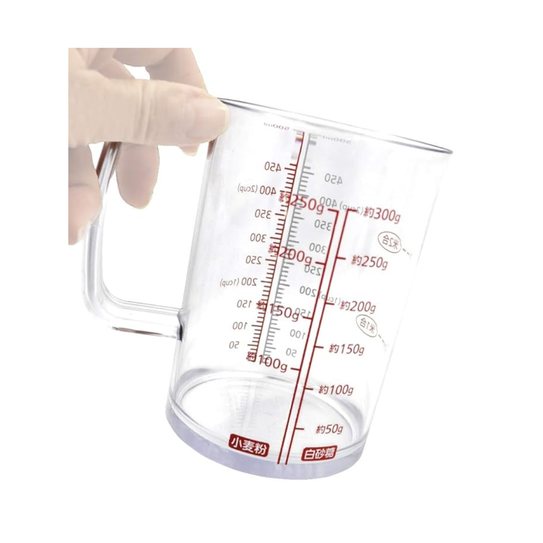Kai Measuring Cup, Kai House Select, Heat Resistant, 16.9 fl oz (500 ml), Can Be Poured Anywhere, Made in Japan DH7121