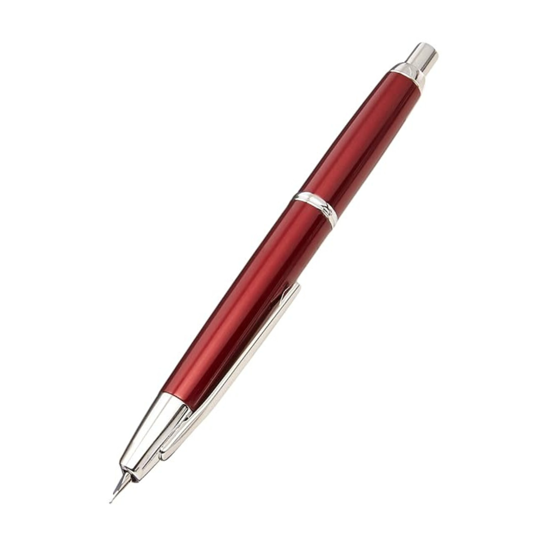 Pilot Fountain Pen Capless Decimo, Red Body, B-Nib (FCT-15SR-R-B)