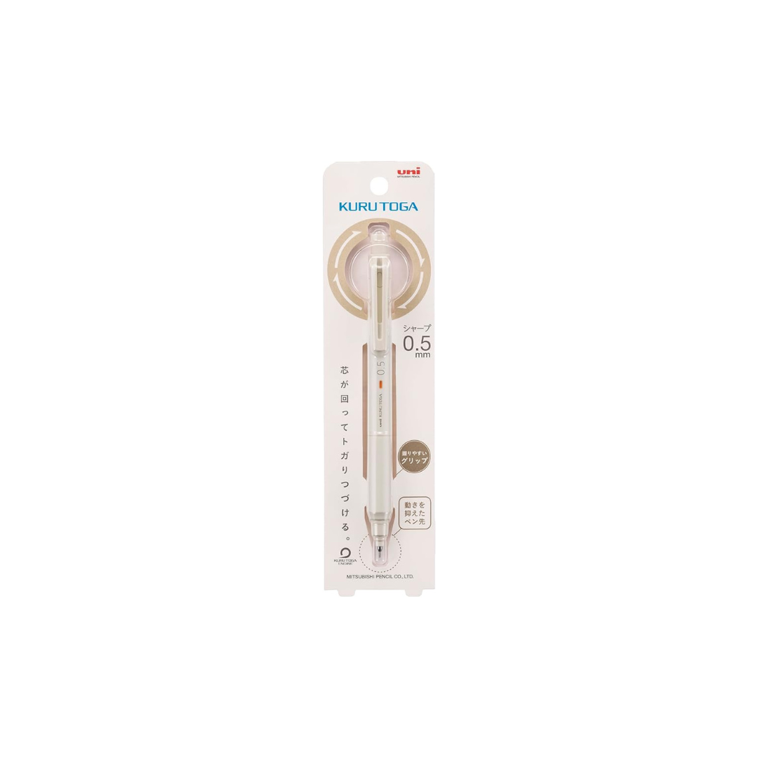 Kurutoga Mitsubishi Pencil Mechanical Pencil Kurutoga KS 0.5 Ivory M5KS1P.46