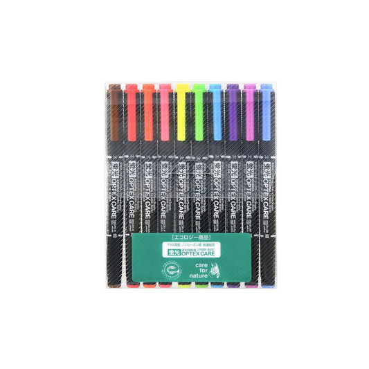 Zebra OPTEX CARE WKCR1-10C Fluorescent Marker (10 Colors)