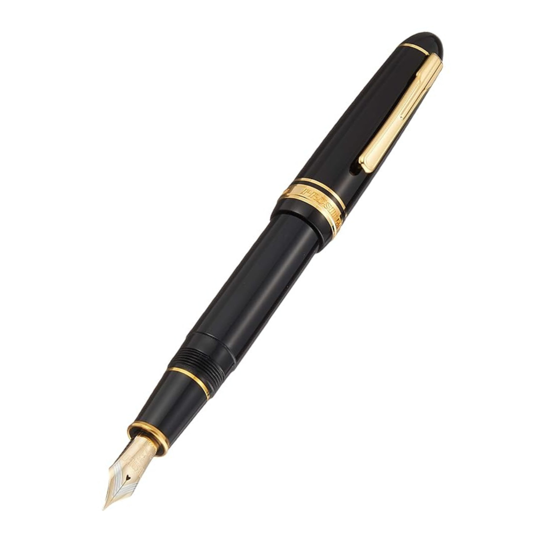 Platinum Fountain Pen President #1 Black and Gold- PTB20000P-Nib: M
