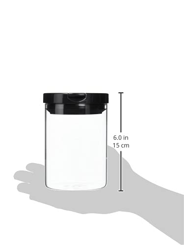 Hario MCN-200B Glass Canister - 800 ml, 1 Pieces, Black