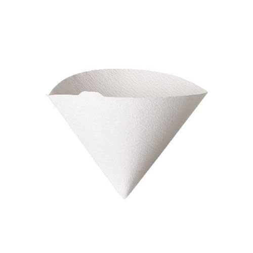 Hario 02 100-Count Coffee White Paper Filters, 3-Pack Set (Total of 300 Sheets)