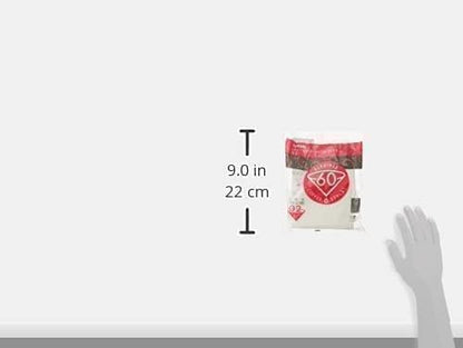 Hario Coffee Dripper V60 02 Clear & Hario 02 100 Count Coffee Paper Filter, Natural X2 Set(Total 200 Sheets)- Starter Value Set (with Our Shop Description of Goods)