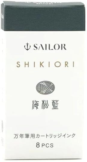 Sailor Fountain Pen, Cartridge Ink for Fountain Pens, Four Seasons Woven Water Based Dye, 8 Pack (Kodilei 13-0400-203)
