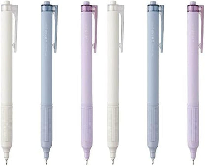 TOMBOW FCF-312X Permanent Ballpoint Pen Monograph Light 0.5mm Black Ink Smoky Color Axis Assorted Pack of 3 (x2)