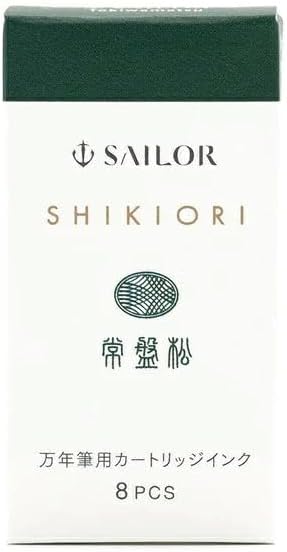 Sailor Fountain Pen, Cartridge Ink for Fountain Pens, Four Seasons Woven Water Based Dye, 8 Pack (Kodilei 13-0400-203)