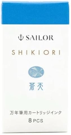 Sailor Fountain Pen, Cartridge Ink for Fountain Pens, Four Seasons Woven Water Based Dye, 8 Pack (Kodilei 13-0400-203)