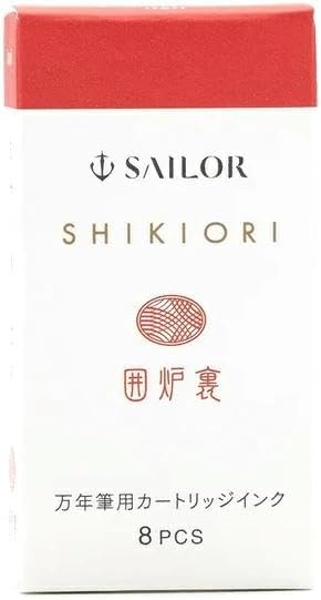 Sailor Fountain Pen, Cartridge Ink for Fountain Pens, Four Seasons Woven Water Based Dye, 8 Pack (Kodilei 13-0400-203)