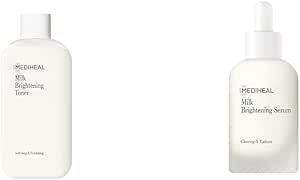 Mediheal Milk Brightening Toner, 10.1 fl oz (300 ml) + Mediheal, Milk Brightening Cream, 2.1 fl oz (60 ml)