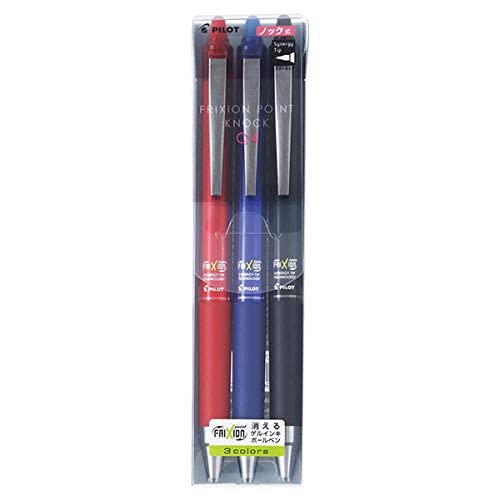 Pilot LFPK250S410G Rub-Off Ballpoint Pen Frixion Point Knock, 0.4, Green, 10 Count