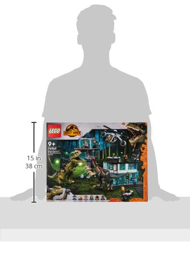 LEGO Jurassic World Giganotosaurus & Therizinosaurus Attack 76949 (658 Pieces)|Multicolor
