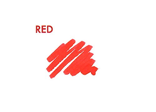 SAILOR FOUNTAIN PEN CARTRIDGE JENTLE INK RED 12 PIECE BOX[13-0402-130]