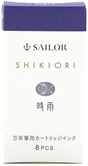 Sailor Fountain Pen, Cartridge Ink for Fountain Pens, Four Seasons Woven Water Based Dye, 8 Pack (Kodilei 13-0400-203)