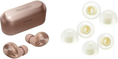 Panasonic Technics EAH-AZ40M2-K Wireless Earphones Black + AZLA SednaEarfit MAX (1 Pair of Eartips MS/M/ML Size Each)
