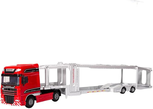1:50 Alloy Car Hauler Model Vehicle Separable Engineering Car for 7-14 Years Old Metal Container Trailer