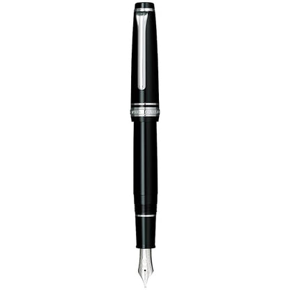Sailor Professional Gear Slim Black Rhodium Trim Broad Nib Fountain Pen