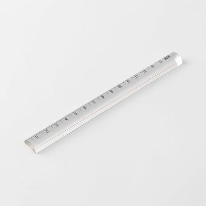 Midori Loupe Lens Ruler, 5.9 inches (15 cm), Transparent 42306006