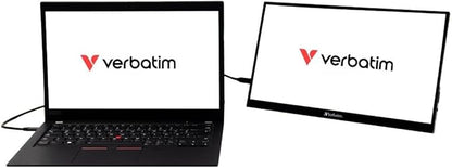 Verbatim 1080P 14-inch Full HD Mobile Monitor (Game Console/PC Compatible/HDMI/Type-C/Speaker Included)