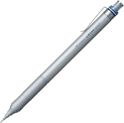 TOMBOW DPA-112A Mechanical Pencil, 0.5mm, MONO Monograph Fine (Wide Vision, Low Center of Gravity), Silver