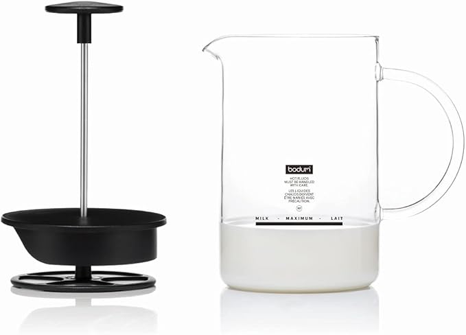 BODUM Milk Foamer Latteo Milk Frother Black Coffee Cappuccino 1446-01