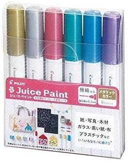 PILOT Marker Juice Paint F Metallic 6C SJP120FN6 cm
