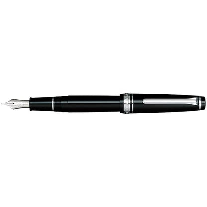 Sailor Professional Gear Slim Black Rhodium Trim Broad Nib Fountain Pen