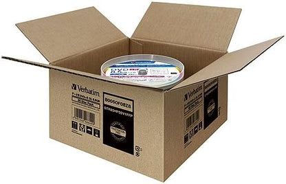 Verbatim Japan DTR85HP50V1FFP Single Recording DVD+R DL, 8.5 GB, 50 Sheets, White Printerable, Single-Sided, 2.4-8x Speed, Frustration Free Packaging
