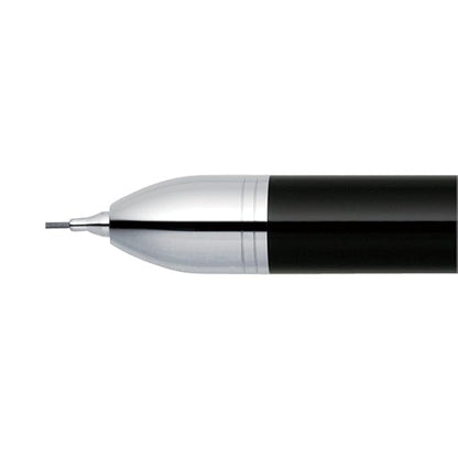 Zebra Surari Shabo 2000, 2 Color 0.7mm Emulsion Ink and 0.5mm Mechanical Pencil, Champagne Gold Body (SB27-CGO)