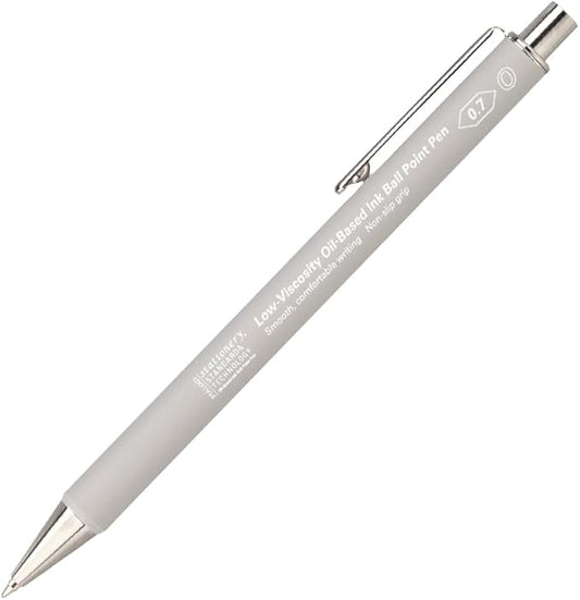 Nitoms S5114 STALOGY Low-Viscosity Oil-Based Ballpoint Pen, 0.03 inches (0.7 mm), Gray