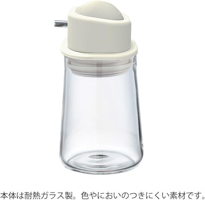 HARIO SYO-100-PGR Soy Sauce Sasher, One Push Type, Practical Capacity: 2.8 fl oz (80 ml), Pale Gray