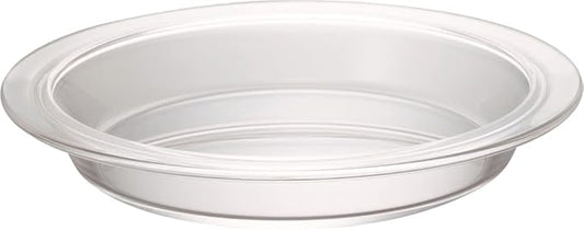 HARIO BUONO kitchen HPZ-40-BK Heat Resistant Glass Pie Plate, 13.5 fl oz (400 ml), Clear